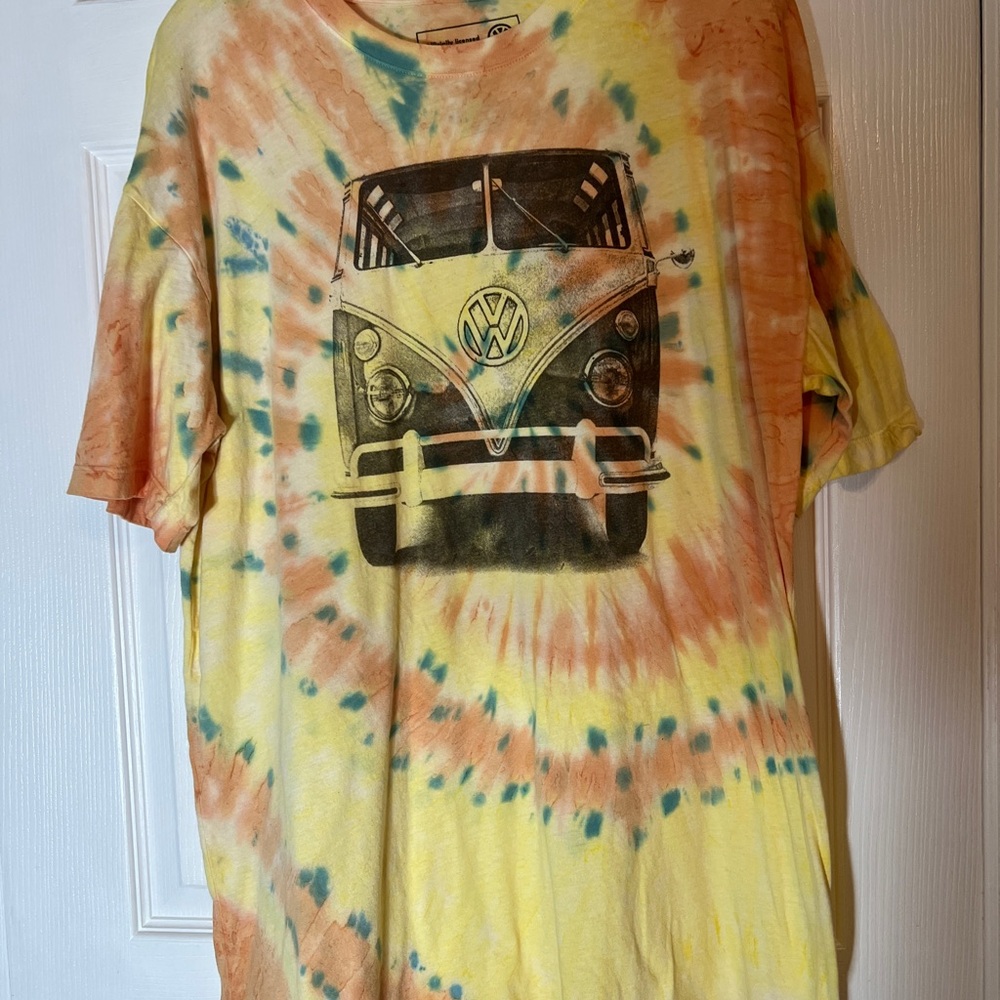 Volkswagen Tie-Dye Short Sleeve Tee - Yellow and Orange
